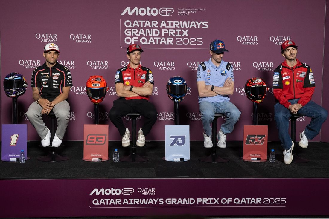 Jorge Martín, Aprilia Racing Team, Marc Márquez, Ducati Team, Alex Márquez, Gresini Racing, Francesco Bagnaia, Ducati Team