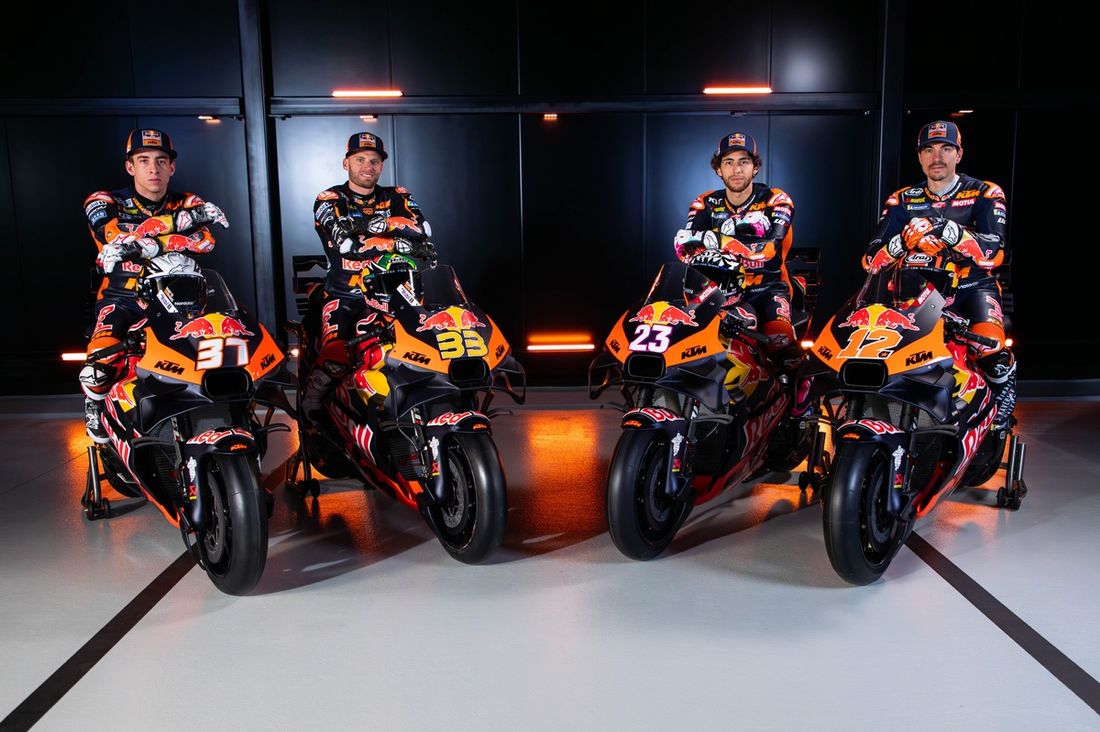 Pedro Acosta, Brad Binder, Red Bull KTM Factory Racing, Enea Bastianini, Maverick Viñales, Red Bull KTM Tech3