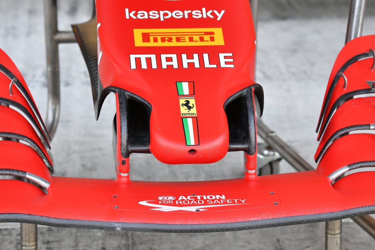 Morro y alerón delantero del Ferrari SF21
