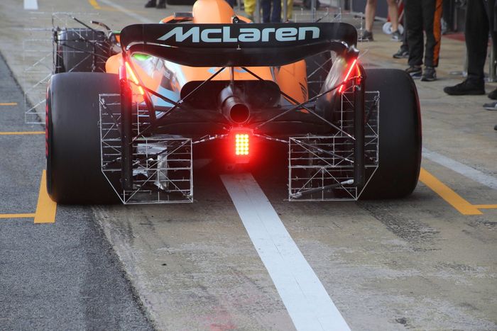 Detalle del difusor del McLaren MCL36