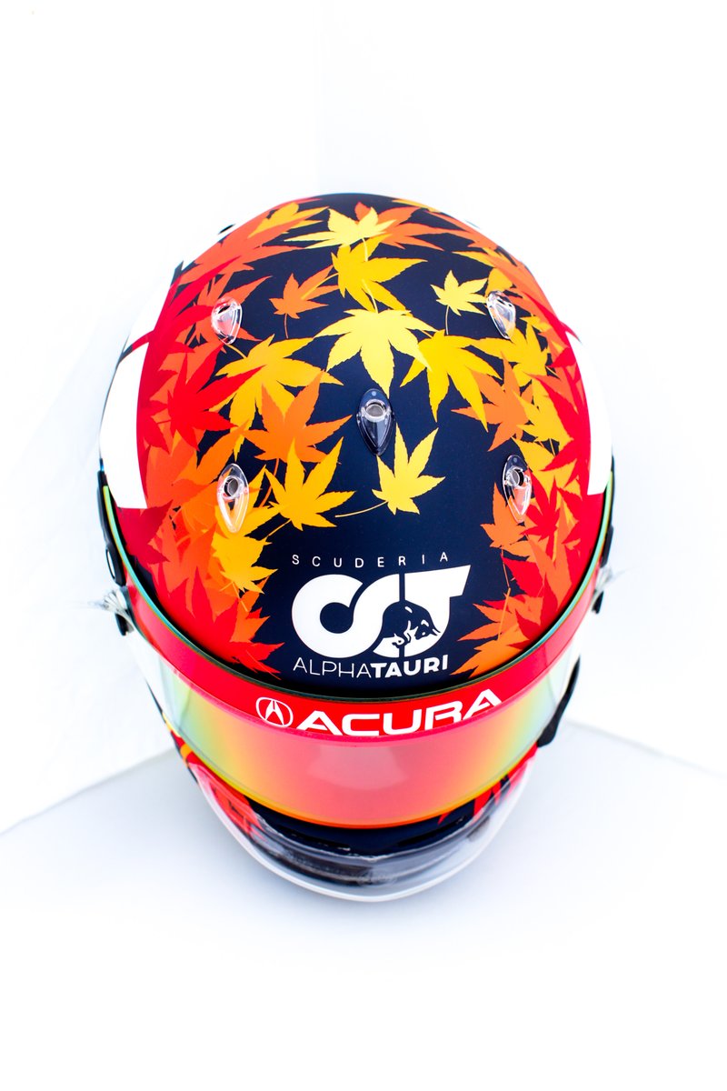 Casque de Yuki Tsunoda, AlphaTauri