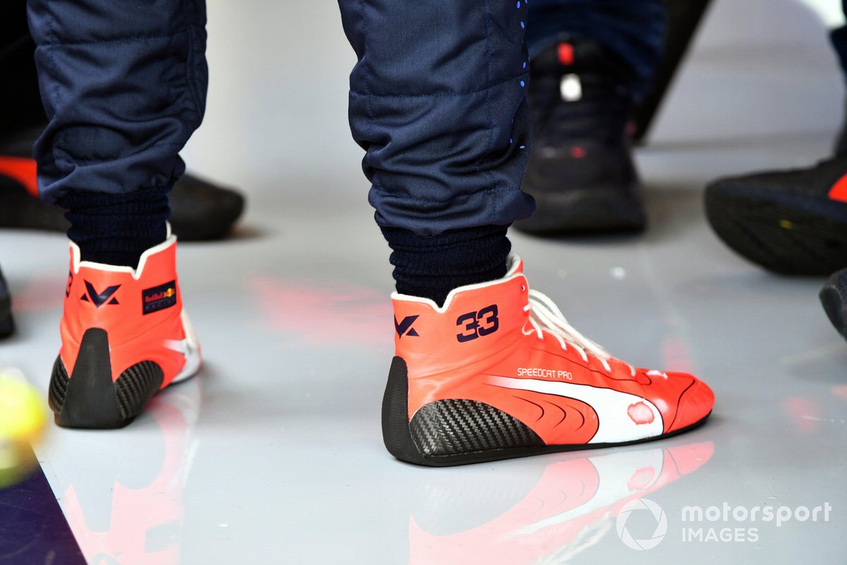 Gli stivali di Max Verstappen, Red Bull Racing