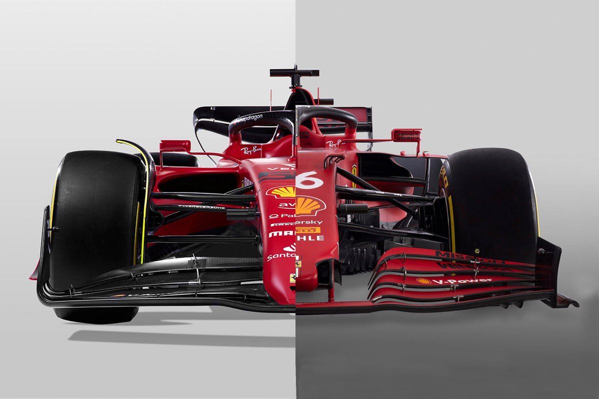 Comparación Ferrar F1-75 vs. SF21