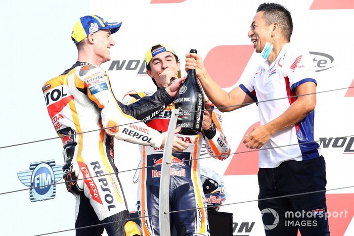 Podio: segundo lugar Pol Espargaró, Repsol Honda Team