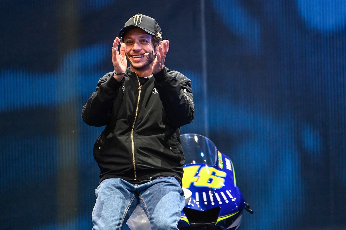 Valentino Rossi au salon de la moto EICMA à Milan