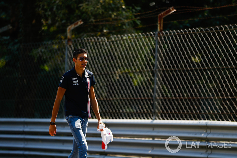 Esteban Ocon, Force India, recorre la pista