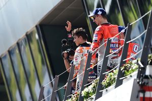 Podium: 1. Jorge Lorenzo, 2. Marc Marquez, 3. Andrea Dovizioso