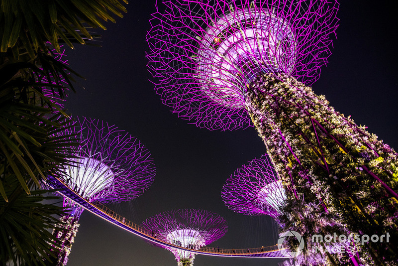 Les jardins de Singapour illuminés