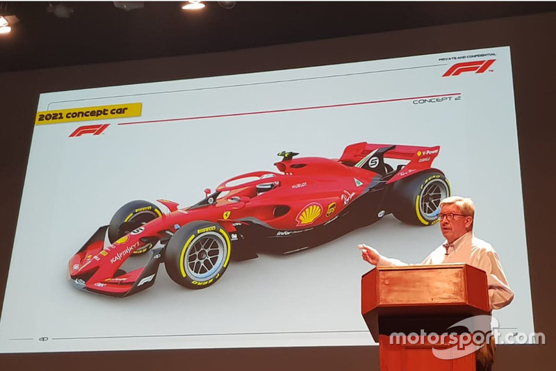 Concept F1 2021 présenté par Ross Brawn