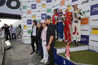 Podium: Jean Todt, FIA preseident with his wife, Lando Norris, Race winner Mick Schumacher, PREMA Theodore Racing Dallara F317 - Mercedes-Benz, second place Robert Shwartzman, PREMA Theodore Racing Dallara F317 - Mercedes-Benz, third place Alex Palou, Hitech Bullfrog GP Dallara F317 - Mercedes-Benz