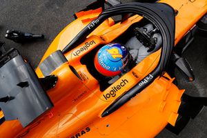 The cockpit of Fernando Alonso, McLaren