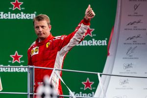 Il secondo classificato Kimi Raikkonen, Ferrari