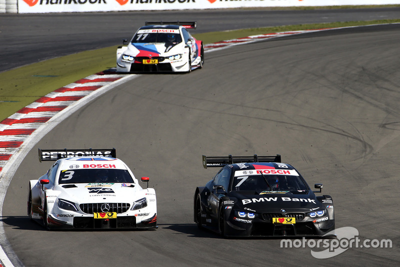 Paul Di Resta, Mercedes-AMG Team HWA, Mercedes-AMG C63 DTM, Bruno Spengler, BMW Team RBM, BMW M4 DTM