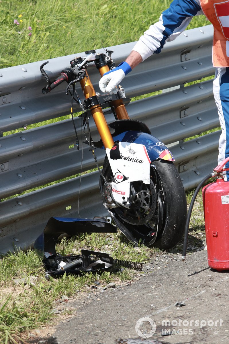 Accidente Enea Bastianini, Italtrans Racing Team