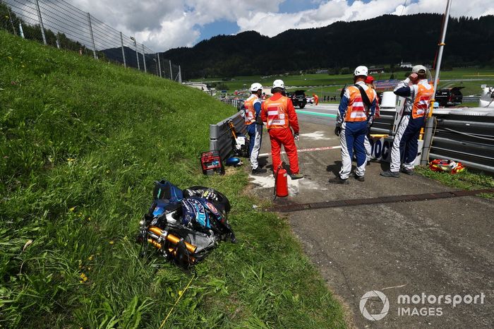 Accidente Enea Bastianini, Italtrans Racing Team