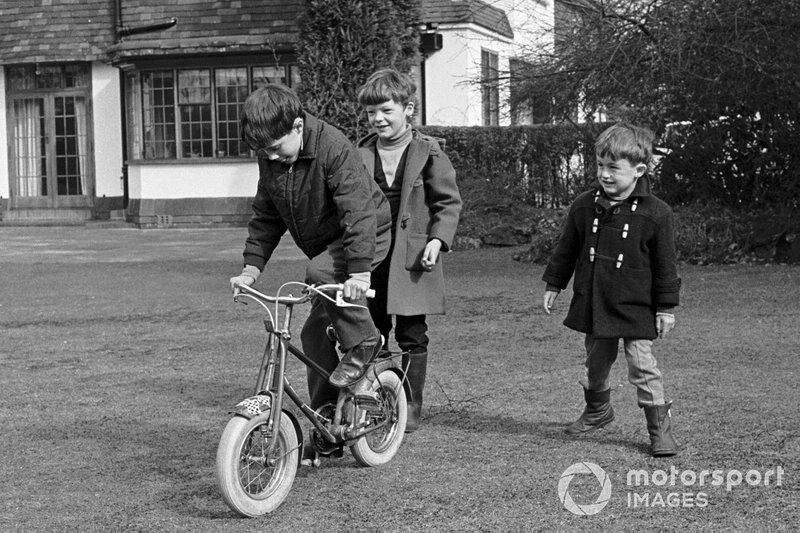 Sir Jack Brabham with his sons David and Geoff