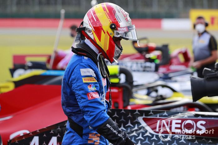 Carlos Sainz Jr., McLaren, en Parc Ferme