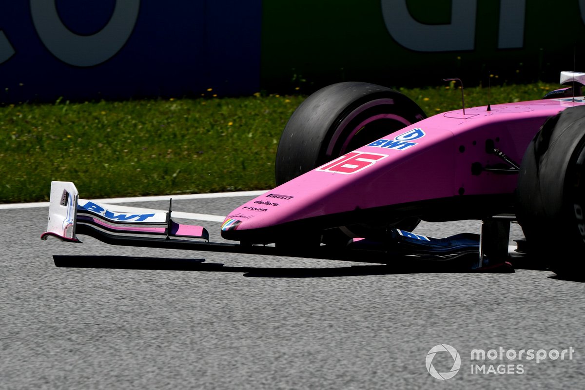 Alerón roto de Artem Markelov, HWA Racelab