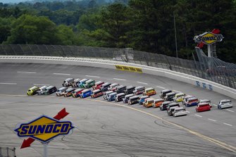 Brad Keselowski, Team Penske, Ford Mustang Dent Wizard and Ryan Blaney, Team Penske, Ford Mustang Menards /Sylvania