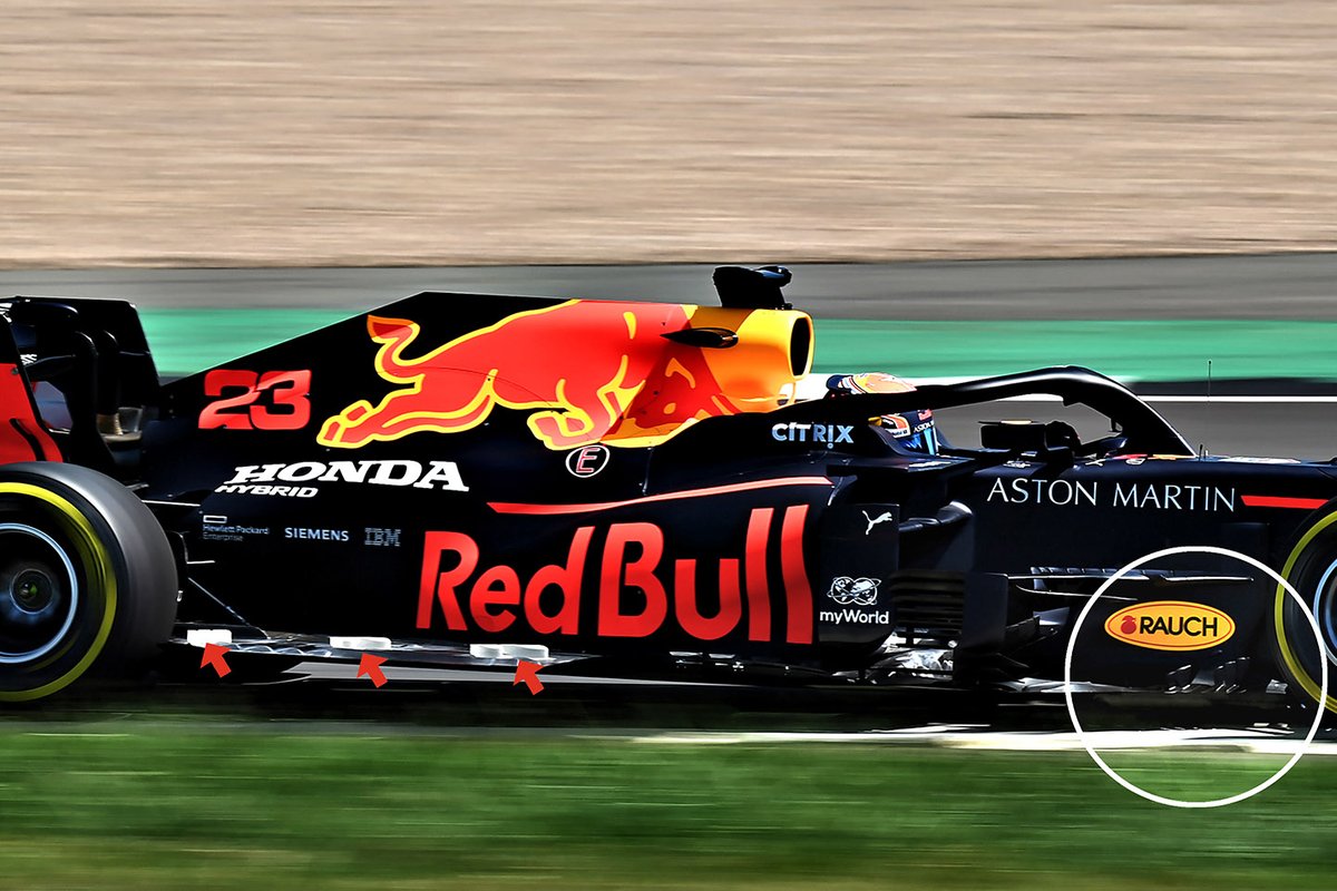 Dettagli del fondo della, Red Bull Racing RB16