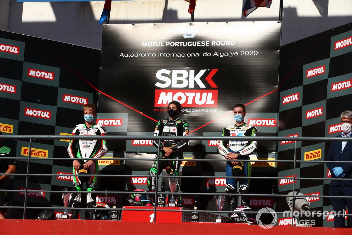 Jeffery Buis, MTM Kawasaki Motoport, Ana Carrasco, Kawasaki Provec WorldSSP300, Tom Booth-Amos, RT Motorsports by SKM - Kawasaki