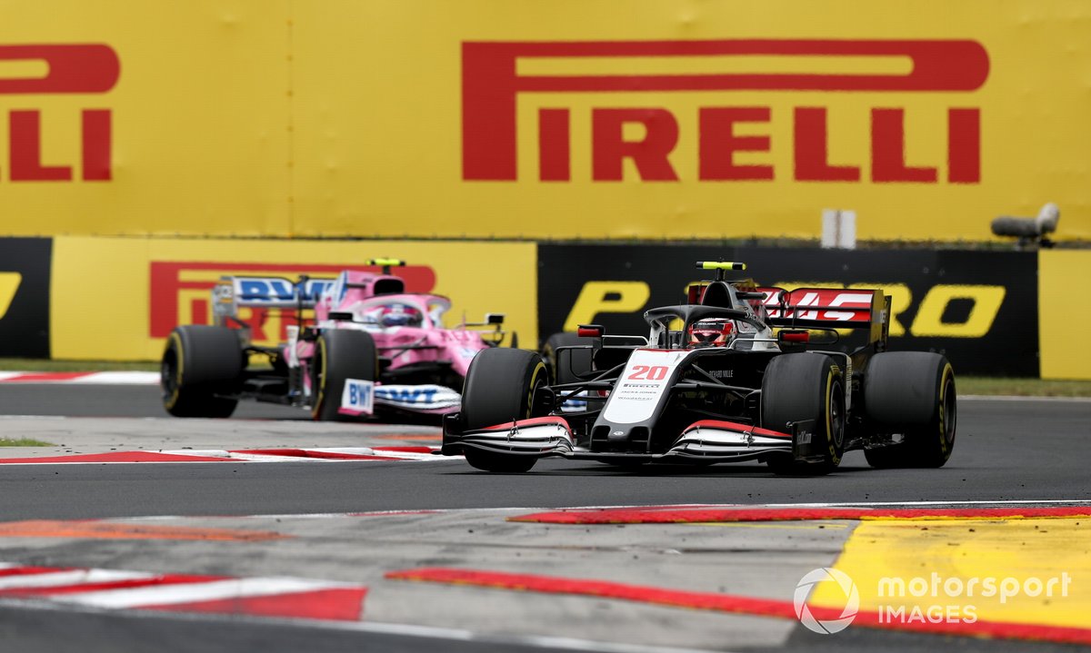 Kevin Magnussen, Haas VF-20, Lance Stroll, Racing Point RP20