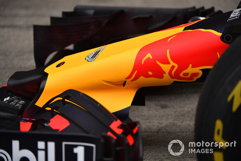Front wing on Red Bull Racing RB14