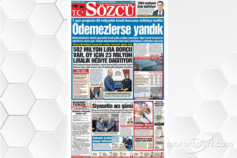 19 Kasım 2018 - Can Öncü haberini gazeteler nasıl gördü?