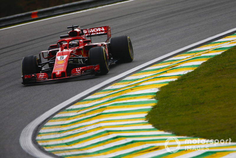 Sebastian Vettel, Ferrari SF71H. 