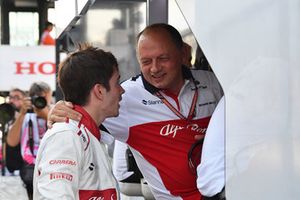 Charles Leclerc, Sauber y Frederic Vasseur, Sauber, Team Principal 