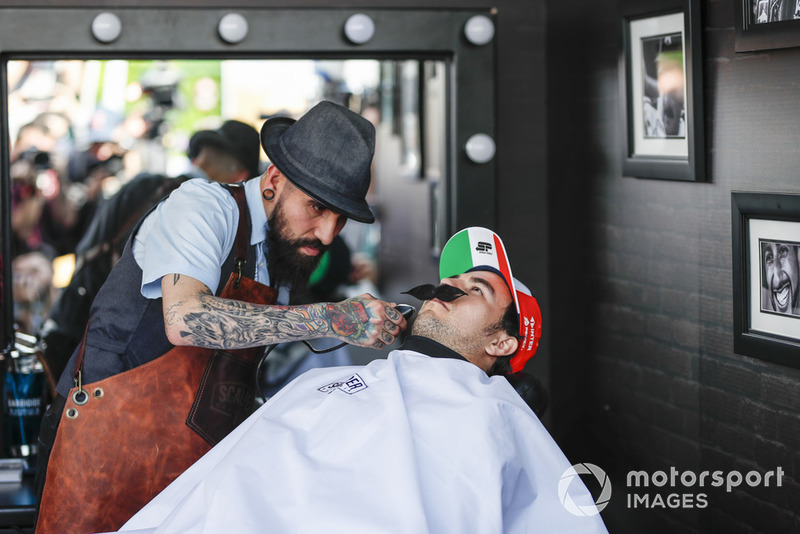 Sergio Perez, Racing Point Force India F1 Team at Movember Foundation