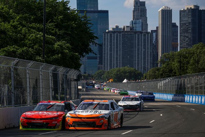Justin Allgaier, JR Motorsports Chevrolet, Nick Sanchez, Big Machine Racing