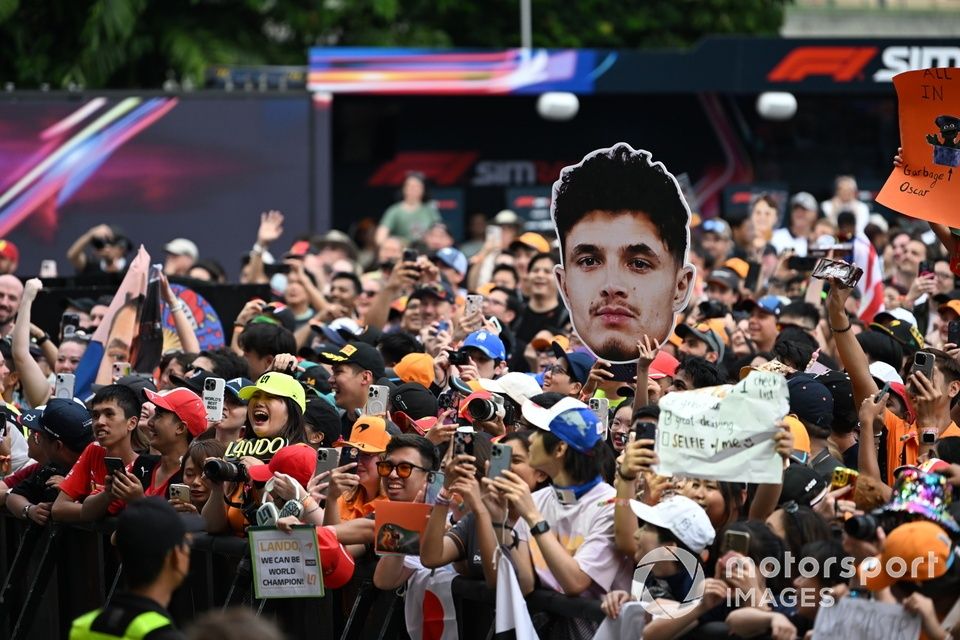 Ambiente en la Fan Zone