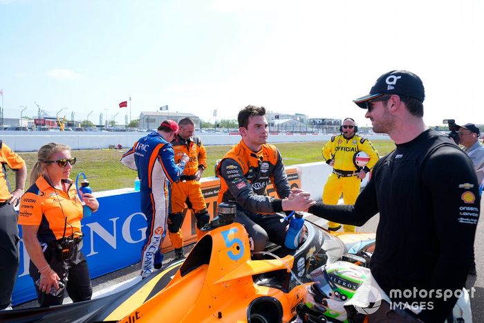 Patricio O'Ward, Arrow McLaren Chevrolet , Alexander Rossi, Arrow McLaren Chevrolet 