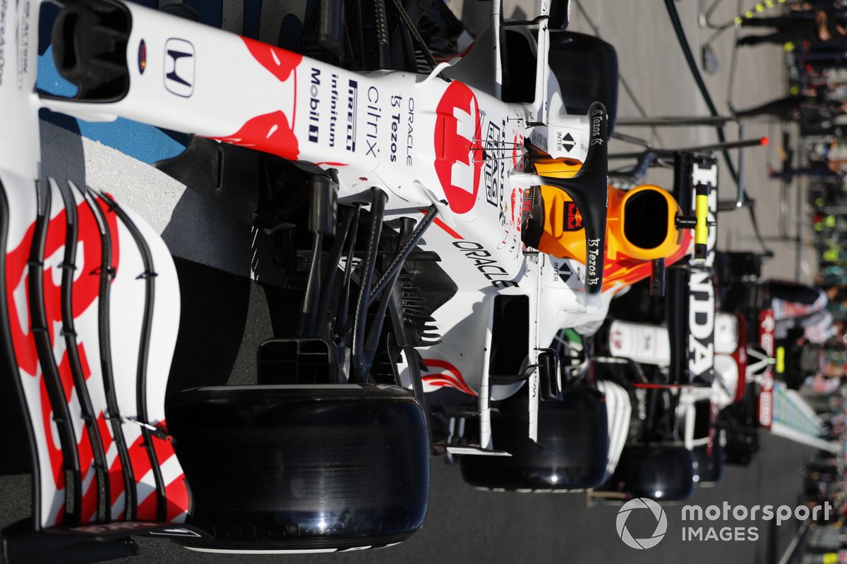 Red Bull Racing RB16B with new white livery