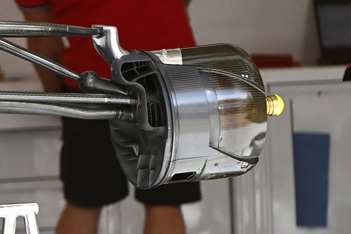Alfa Romeo Racing C41 brake drum detail