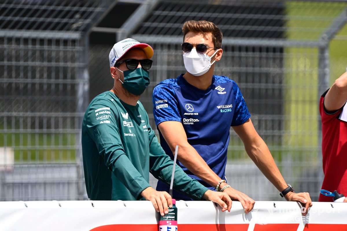 Sebastian Vettel, Aston Martin, George Russell, Williams,