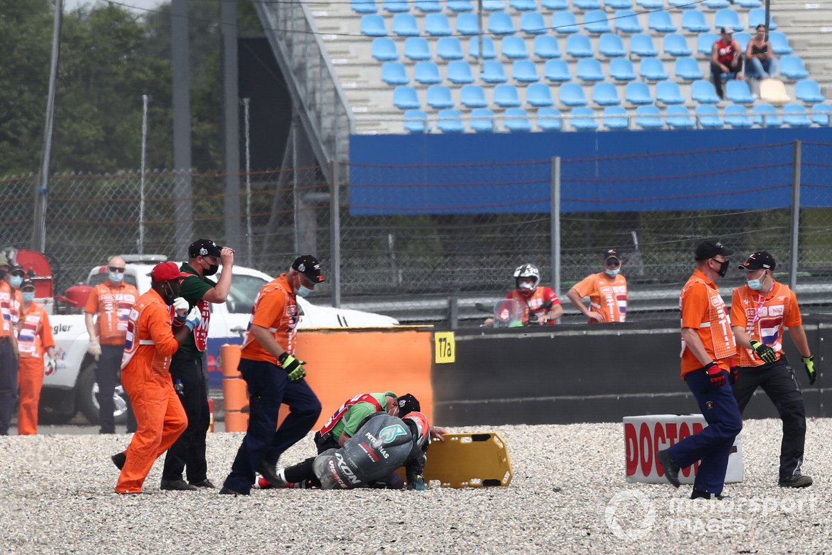 Caída de Xavi Vierge, Petronas Sprinta Racing
