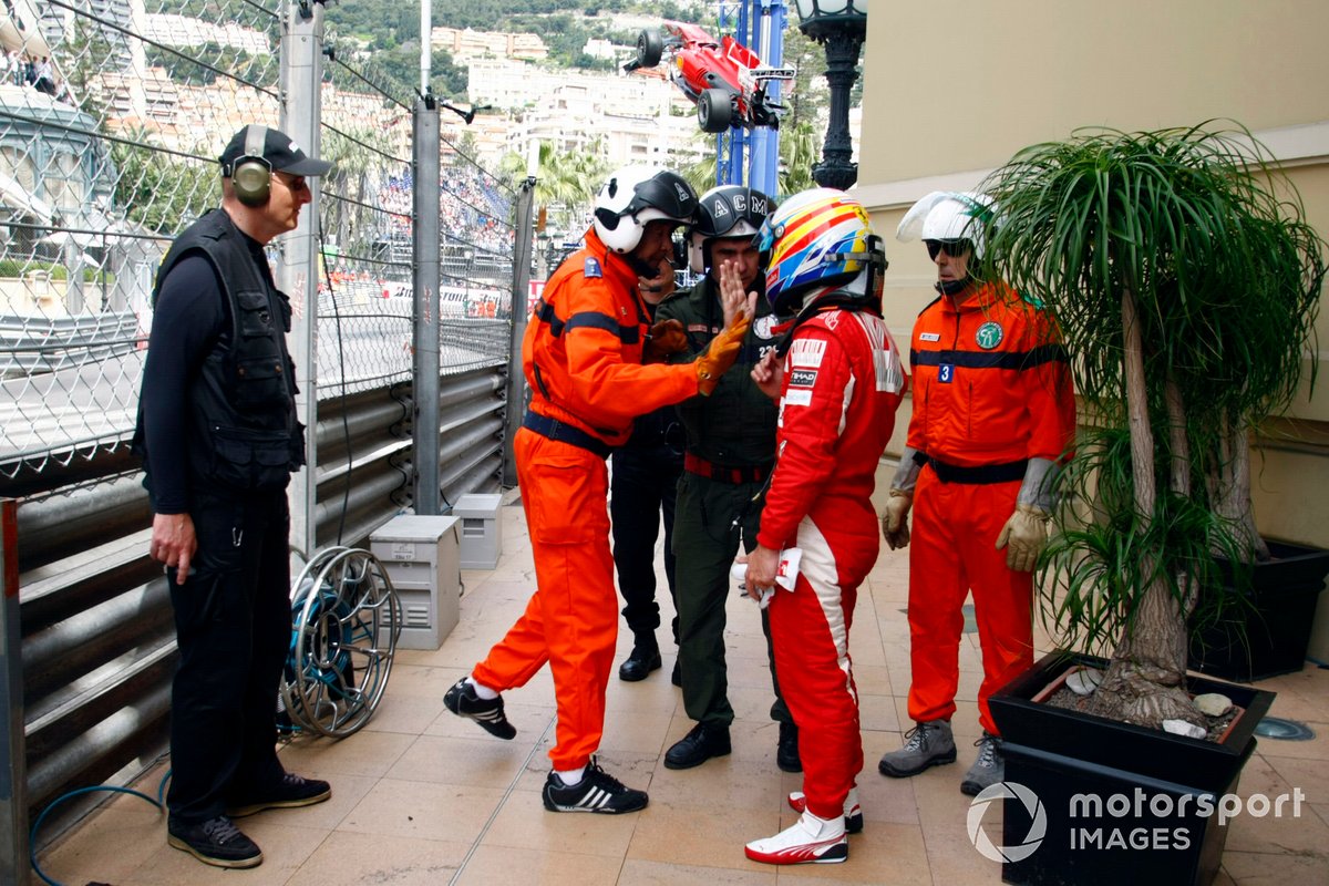 Fernando Alonso, Ferrari with Marshals