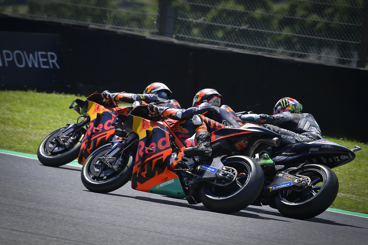 Miguel Oliveira, Red Bull KTM Factory Racing, Franco Morbidelli, Petronas Yamaha SRT, Brad Binder, Red Bull KTM Factory Racing