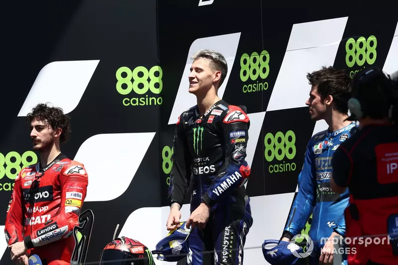 Podio: ganador Fabio Quartararo, Yamaha Factory Racing