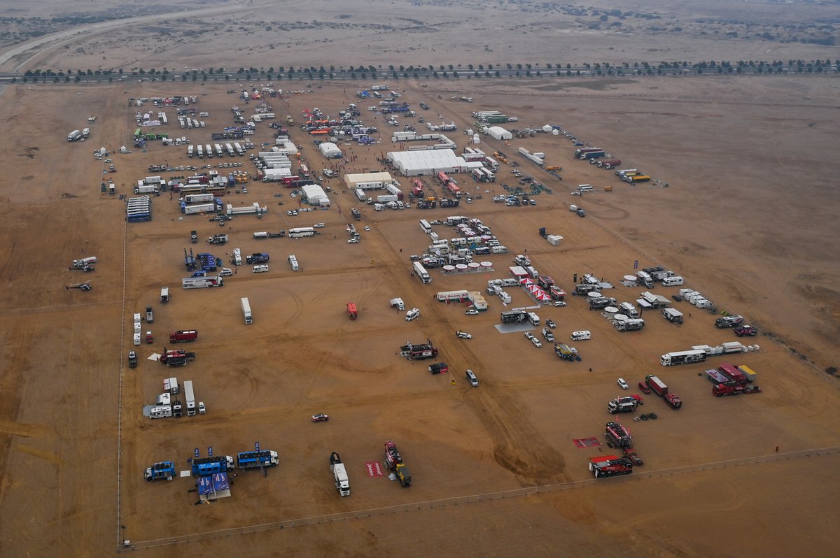 Vivac del Dakar 2021 en Yanbu