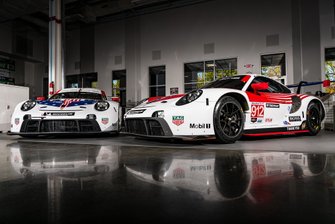 #911 Porsche GT Team Porsche 911 RSR: Frederic Makowiecki, Nick Tandy, Earl Bamber, #912 Porsche GT Team Porsche 911 RSR: Earl Bamber, Laurens Vanthoor, Neel Jani