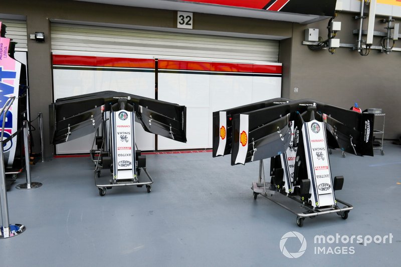 Alerón delantero del Alfa Romeo Racing C38