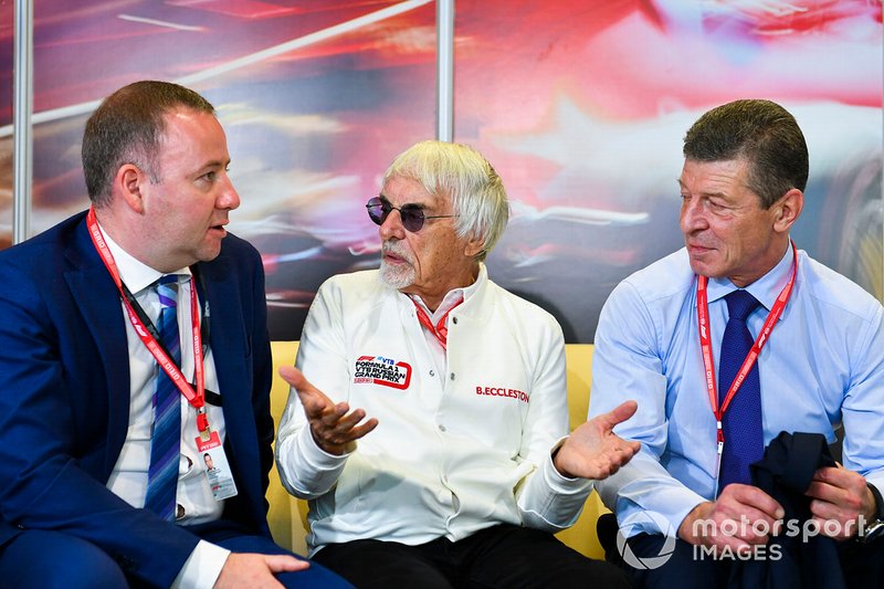 Dmitry Kozak, Deputy Prime Minister of Russian Federation, meets Bernie Ecclestone, Chairman Emiritus of Formula 1