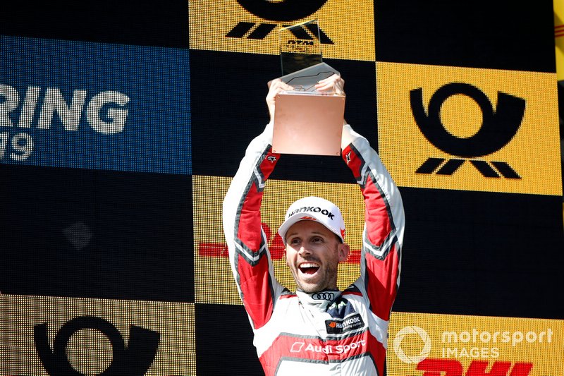 Podio: terzo classificato René Rast, Audi Sport Team Rosberg