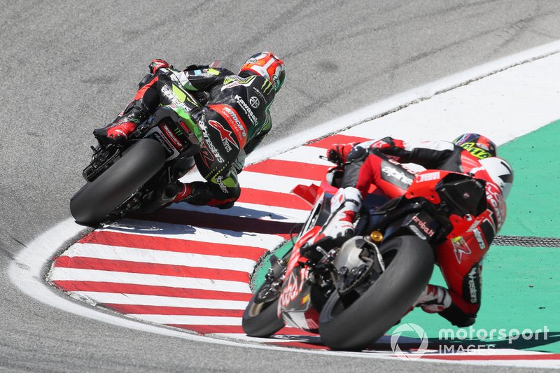 Jonathan Rea, Kawasaki Racing Team, Chaz Davies, Aruba.it Racing-Ducati Team