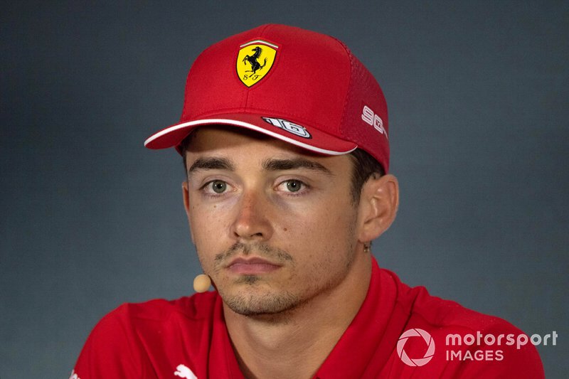 Charles Leclerc, Ferrari in the Press Conference