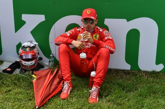 Charles Leclerc, Ferrari, on the grid
