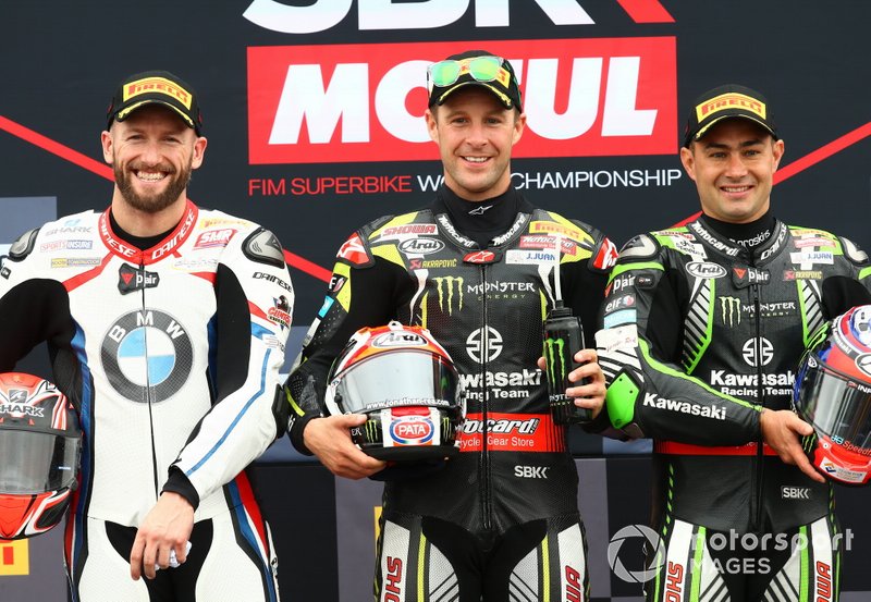 Tom Sykes, BMW Motorrad WorldSBK Team, Jonathan Rea, Kawasaki Racing Team, Leon Haslam, Kawasaki Racing Team